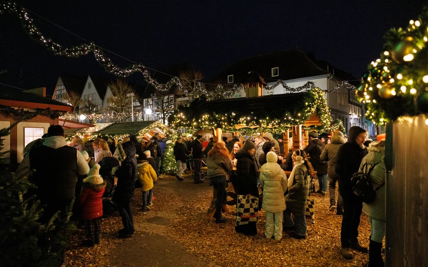 Gemütliche Atmosphäre auf dem Weihnachtsmarkt in Lippstadt