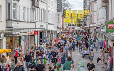 Volle Innenstadt beim Lenz
