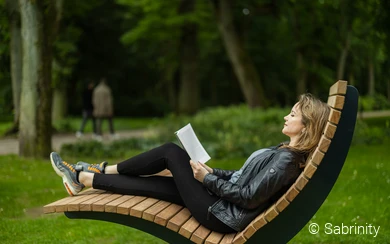 Lesen im Kurpark