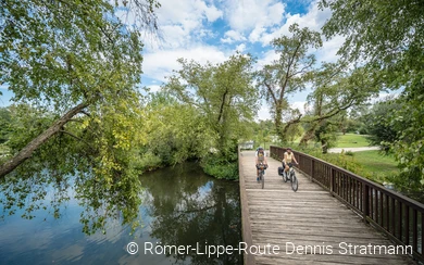 An der Lippe Radfahren © Römer-Lippe-Route Dennis Stratmann