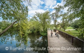 An der Lippe Radfahren © Römer-Lippe-Route Dennis Stratmann