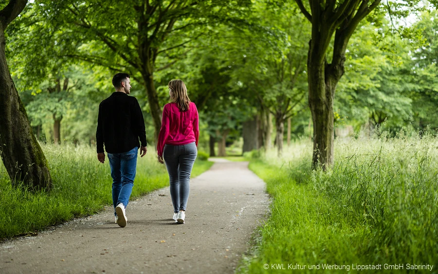 Zu Fuß an der Burgruine