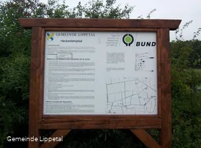 Heckenlehrpfad - Hinweisschild
