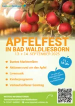 Flyer Apfelfest in Bad Waldliesborn 2025